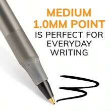 10pk Xtra Life Ballpoint Pens Medium Tip Black Ink: School Supplies, Stationery, 1.0mm Point, Office Essentials