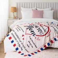 Mom Gifts From Daughter Son, Unique Mom Birthday Gifts, Mom Blanket For Mother's Day, Soft Flannel Throw Blanket For Bed Couch Sofa 50" X 60"