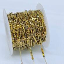 100cm/39.37 Inch Simple And Fashionable Small Square Stainless Steel Chain Niche Design DIY Jewelry Making Necklace, Bracelet, Earring Design And Special Gift Jewelry Accessor