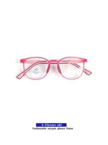 [1 Piece] Children's Non-Prescription Glasses Without Prescription For Reading And Writing. Children's Glasses Frame Is Comfortable And Lightweight. Children Aged 3-8 Years Old Have Oval Shape, Fashionable And Classic College Style For Daily Wear - Blue Light Blocking Glasses - View 13