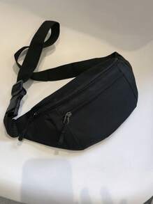 Saszetka sportowa, festiwalowa, treningowa, podróżna, biegowa, duża, crossbody, swobodna, portfele z funkcją głośnomówiącą, saszetka biodrowa, torba na telefon - Czarne - Zobacz 4