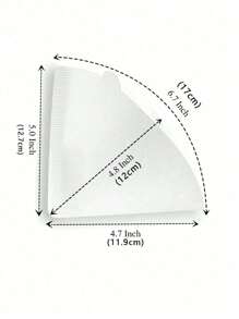 50/100/150Pcs Coffee Filters, Coffee Filter Paper, Cone Shaped Paper Filters Easy To Use Upgraded Design Size V02, Coffee Tea Filters For Pour Over And Drip Coffee Maker, V-Shaped Hand Brewed Coffee Filter Paper Filter Cup Uses Filter Paper Hand Brewed Coffee Filter Paper, Compatible With Pour Over Drippers - White - View 6