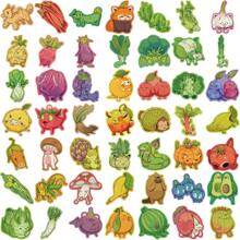 50pcs Fruit And Vegetable Animal Graffiti Stickers - Perfect For Decorating Water Bottle, Laptops, Phone Cases, Skateboards & More