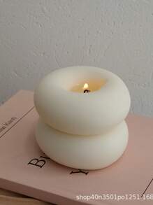 3Pcs Handmade Donut Candle, Holiday Decor, Creative Handicraft Gift, Aromatherapy Candle Ornament, Birthday Present, Cute Decoration, Photography Prop, Valentine's Day Gift, Mother's Day Gift, Creative Ornament, Shaped Candle, Home Decor, Dining Table Decor, Christmas Decoration Gifts Graduation