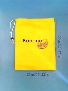 1 Piece Of Yellow Banana Storage Bag, Fruit And Vegetable Freshness Bag, Anti-Ripening, Banana Freshness Bag, Light And Convenient, Washable, Durable, Kitchen Supplies, Thanksgiving Day Gift, Harvest Festival, Family Dinner - Yellow - View 5