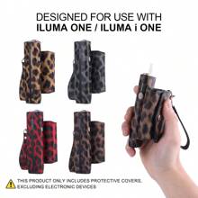 适用于 IQOS ILUMA ONE/ILUMA I ONE 的装饰性防震保护套，包含 20 支烟弹收纳盒，时尚豹纹 PU 皮革材质，360 度全方位保护，完美贴合，方便携带，防震防滑，是送给吸烟者的理想礼物，也适合情人节、父亲节、感恩节、圣诞节和其他节日。 - one豹紋3件套 - 查看 8