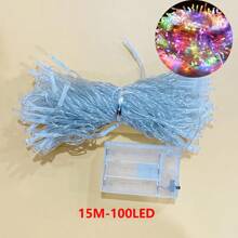 1pc 1.5/3/4.5/6/10/15/20m Battery Operated LED String Lights, Bedroom Wall Decor, Bright Battery Powered Fairy Lights, Warm White, Suitable For Indoor Room And Outdoor Garden Decor, Wedding Party Decoration, Birthday Party, Outdoor Fence Yard Camping Lights - Battery Model - View 24