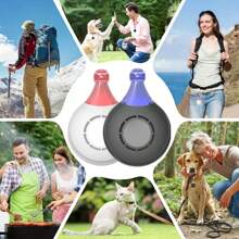 1 pieza Repelente ultrasónico de pulgas y garrapatas para mascotas recargable por USB - Repelente de mosquitos, insectos y bichos para interiores y exteriores. Proporciona ultrasonido. El collar antiparasitario protegerá automáticamente a sus mascotas sin usar productos químicos dañinos. - Multicolor - Ver 8
