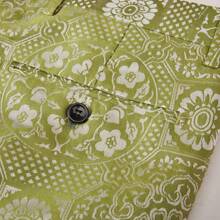 Mens Suits Dress Floral Tuxedo Slim Fit 2 Piece Suit 1 Button Prom Party Blazer Pants Set - 綠色 - 查看 7