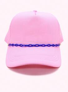 Tucker Hat Chain Baseball Hat Lant Decor Lant Stone Beads Acrilic Linked Hat Chain