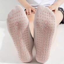 1pair Women's Yoga Socks Non-Slip Pilates Dance Socks Non-Slip Floor Socks With Handles, Suitable For Gym Indoor And Fitness Ballet, Pilates, Sports - Multicolor - View 10