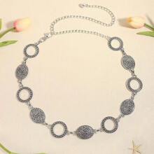 Bohemian Handmade Jewelry Waist Chain Belt, Turquoise Alloy Waist Ornament, Sexy Zinc Alloy Waist Chain For Women, Suitable For Beach, Spring/Summer/Autumn/Winter