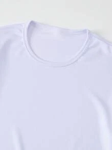 2pcs/Set Men Summer Short Sleeve T-Shirt And Shorts Set, Casual Sports Round Neck
