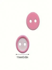 30 Pieces Set Of 2-Hole Circular Resin Sewing Buttons, 11mm, Mixed Color Variety Package, Suitable For Sewing, Cuffs, Shirts, Skirts, Collage And DIY Projects, Clothing Repair And Creative Design, Clothing Buttons