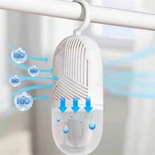 1 Conjunto de 6 com ganchos para pendurar, Desumidificador de Plástico ABS, Absorvedor Reutilizável, Dessecante e Desumidificador, Dessecante de Saco Interno, Adequado para Quarto, Banheiro, Guarda-Roupa, Acessórios à Prova de Umidade, Não Precisa Ser Plugado, Essencial para a Vida Doméstica, Desumidificador para Casa