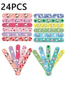 Sanrio Sanrio 12/24/30PCS Hello Kitty Quick Buckle Armband - Kleurrijke En Leuke Armband. Hello Kitty Themafeest Slap Circle, Zacht En Veilig. Geschikt Voor Tieners En Volwassenen, Zeer Geschikt Voor Verjaardagsfeestjes, Klaslokaalbeloningen En Vakantiecadeaus, Hello Kitty, Hello Kitty Verjaardag, Hello Kitty Goederen.