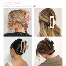 Set da 12 pezzi di grossi fermagli per capelli, fermagli a molla dalla tenuta forte adatti per capelli spessi, con disegni eleganti floreali e geometrici, stili assortiti per donne, accessori per capelli versatili per lo styling