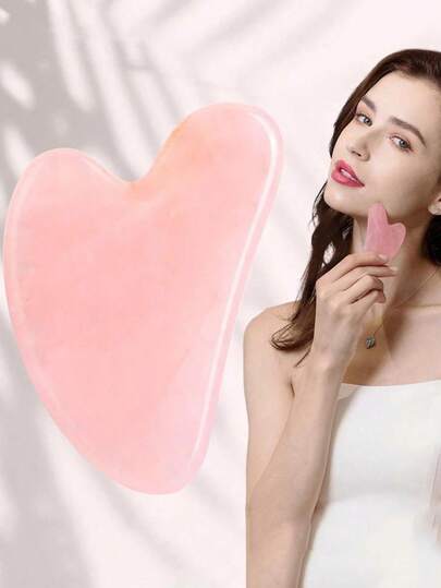 1 pieza Herramienta de masaje facial de Gua Sha de acrílico