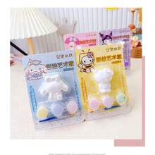 2pcs/1pc Sanrio Character 3D Model Coloring Toy Hand-Painted Set - DIY Plaster Watercolor Set Crafts, Very Suitable For Valentine's Day Gifts, Spring Festival, Birthdays, Easter, Christmas And Other Holiday Gifts - Can Be Used In All Seasons And Other Small Gifts, Styles Are Randomly Shipped, It Is An Ideal Gift For Friends (Some Parts May Be Random)