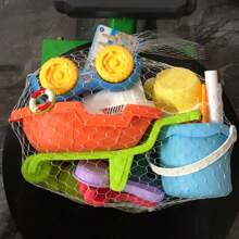 Giocattoli da spiaggia per bambini, set di giocattoli per la sabbia estivi. Comprende kit di attrezzi da spiaggia, stampi, giocattoli per la sabbia adatti per viaggiare, set di giocattoli per la sabbia con ruota per l'acqua, set di attrezzi da spiaggia, secchio, annaffiatoio, stampi.