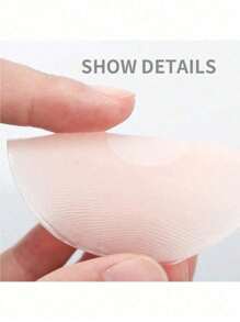 2/6/12 Reusable Silicone Nipple Strips For Women, Nude, With Silicone Breast Lift, Non-Slip/Breathable Seamless Self-Adhesive Invisible Nipple Strips, Strap, Lingerie And Lingerie Accessories, Outdoor Sports, Skin Tone/Light Pink/Bra Lift, Skin Tone, Wedding, Halter Top With Anti-Sag, Push-Up/Round/Flower Shape - Apricot - View 6