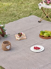 1pc Plaid Printed Picnic Blanket Tablecloth, Outdoor Picnic Supplies Decor