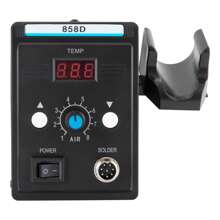 kangten 700W Hot Air Rework Station Soldering Heat Gun Digital Display Quick Station UK - Black - View 8