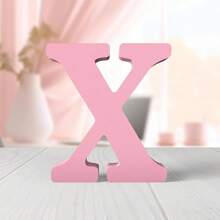 1pc Wooden Decorative Item, Letter Design Home Decor Craft Gifts Birthday Graduation