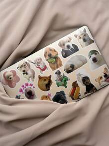 50 piezas de divertidos pegatinas de perros meme PVC como regalo, decoración de dibujos animados, scrapbook, laptop, equipaje, guitarra, vaso de agua, estuche de teléfono DIY, útiles escolares, de vuelta a la escuela