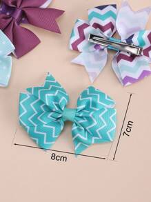 12pcs/Set Elegant Purple Floral Pattern Butterfly Hairclips, Sweet Cute Solid Hair Clips For Daily Use And Party