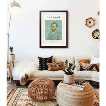 1pc Famous Vintage Artist Van Gogh Mid-Century Posters The Starry Canvas Painting Wall Arts Museum Living Room Home Decor No Frame