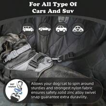 1件装狗狗车载安全带，宠物车载牵引绳，狗狗安全带扣，狗狗车载安全带圣诞礼物，狗狗车载座椅套，狗狗车载座椅罩，宠物车载座椅