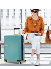Hardshell Luggage Sets 3 Pcs Contrast Color Suitcase With Spinner Wheels And TSA Lock 20" 24" 28" Available