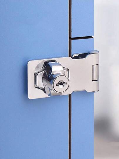 1pc Cabinet Door Lock Sign With Lock, Drawer Lock, Mailbox Lock (1 Set Includes Lock, 2 Keys, 6 Self-Tapping Screws)