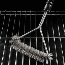 1pc Stainless Steel Long Handle Y-Shaped Barbecue Brush, Barbecue Cleaning Brush, Portable Barbecue Grill Cleaning Tool, Stainless Steel Wire Cleaning Brush, Long Handle Y-Shaped Curled Brush, Non-Stick Cleaning Brush For Barbecue Accessories, Triangular Barbecue Net Brush, Easily Remove Stains, Efficient Barbecue Cleaning Accessories, Suitable For Restaurants, Outdoor, Home Use Barbecue Accessories, BBQ Cleaning Brush - Multicolor - View 8