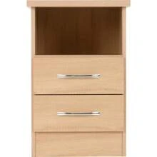Nevada 2 Drawer Bedside In Sonoma Oak Effect - Sonoma Oak Effect - View 4
