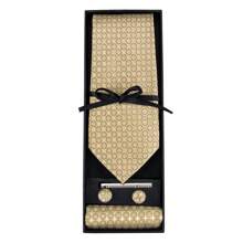 5Pcs/Set Gift Box Men's Necktie Fashion Striped Floral Pattern Tie With Clip Gift Box Set Perfect For Man Wedding Business - Multicolor - View 8