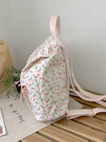 LECEY Large Capacity Fashionable And Versatile Canvas Backpack, School Backpack , Pink