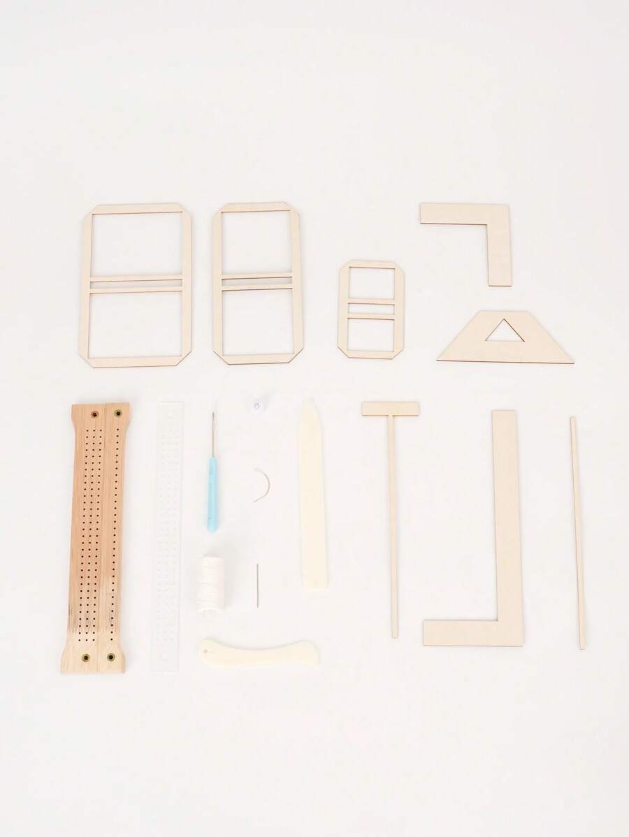 1 套初学者 DIY 木制书籍装订套件,8 件套木质模切套件,脚本和数字符号主题,高品质装订工具 - 四季工艺套装,配有穿孔板、蜡线、锥子、直针和弯针,适用于纸张装订和缝纫项目 - 彩色 - 查看 1