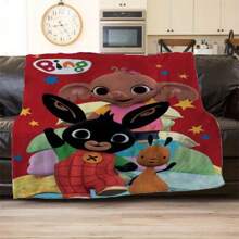 Cartoon Fleece Blanket - Cozy, Lightweight Flannel Throw Featuring Colorful Animated Characters, Ideal For Bed, Sofa, Camping, Office, Travel, And Home Decor, Perfect Gift For Youngsters
