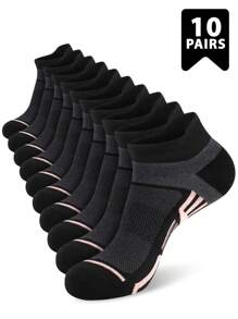 1/2/6/10 Pairs Women Ankel Socks, Women Breathable Low Cut Socks Soft Athletic Daily Comfortable Socks - Multicolor - View 11