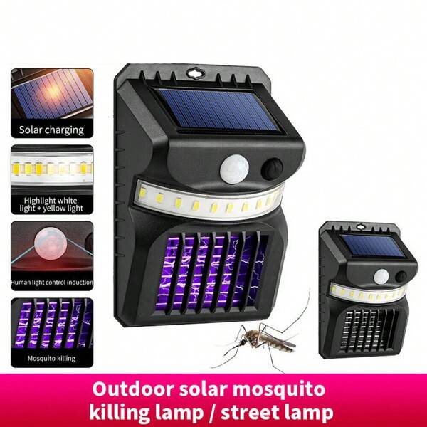 Solar Mosquito Insect Killer Zapper Light Electric Mosquito Insect Fly Bug Lamps
