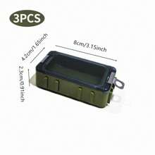 Angelköderbox, wasserdichter tragbarer Organizer mit Angelzubehör-Set - 3 Stücke/5 Stücke Mini Utility Köder Angelbox, Behälter für Forellen