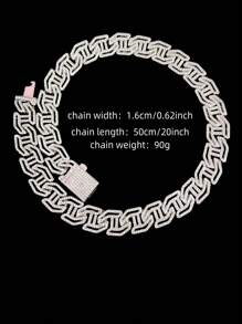 1 chiếc vòng cổ Hip Hop Unisex, vòng cổ phong cách Punk Retro cổ điển, thích hợp cho tiệc tùng hoặc đeo hàng ngày, quà tặng cho ngày lễ tình nhân - Bạc - Xem 5