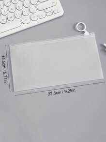 5pcs/10pcs Transparent Frosted Ring Zipper Bags For Underwear, Cosmetics, Stationery, Travel Storage For Travel Storage Bag,Makeup Bag,Cosmetic Bag,Vacation Organizer,Large Capacity Makeup Organizer Makeup Case, For Lipstick, Brush, Skincare, Mobile Phone, Coin, Small Items, For Home,Gift,Vacation And Festival Halloween Christmas Multifunctional Use,Boho Vibes