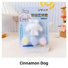 2pcs/1pc Sanrio Character 3D Model Coloring Toy Hand-Painted Set - DIY Plaster Watercolor Set Crafts, Very Suitable For Valentine's Day Gifts, Spring Festival, Birthdays, Easter, Christmas And Other Holiday Gifts - Can Be Used In All Seasons And Other Small Gifts, Styles Are Randomly Shipped, It Is An Ideal Gift For Friends (Some Parts May Be Random)