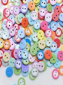 30 Pieces Set Of 2-Hole Circular Resin Sewing Buttons, 11mm, Mixed Color Variety Package, Suitable For Sewing, Cuffs, Shirts, Skirts, Collage And DIY Projects, Clothing Repair And Creative Design, Clothing Buttons