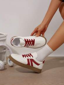 Women's Athletic Colorblock Shoes – Patchwork Upper And Chunky Sole For Fitness Activities