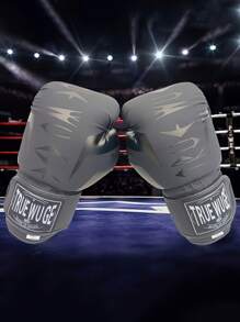 1 双人造皮革防滑拳击训练手套，男女适用，拳击、跆拳道、泰拳、综合格斗，可调节，适合初学者，专业拳击训练装备