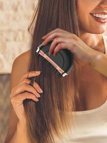 GENAI Mini Portable Cordless Straight Hair Comb,Portable Negative Ion Straightening Brush,Long Battery Hot Comb Hair Straightener,Lightweight & Mini Carry,Settings Anti-Scald,A Full Charge Provides Approximately 20 Minutes Of Usage - Nhiều màu - Xem 5